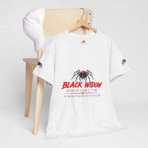 Black Widow Corvette Performance Tee — “The Widow Strikes” Graphic T‑Shirt