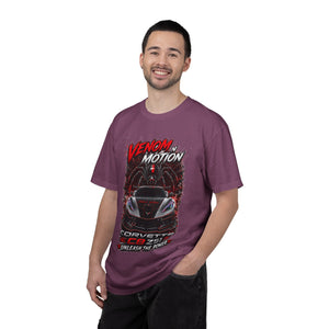 Venom in Motion Corvette C8 T-Shirt Bold Car Graphic, Relaxed Fit
