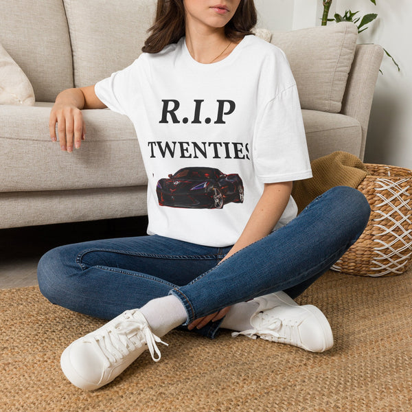 Black Widow Corvette R.I.P. 1920s nostalgia t-shirt size guide and product details