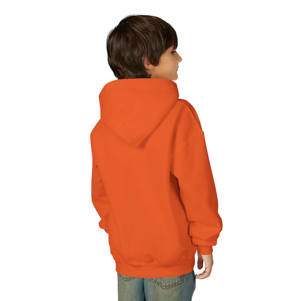Youth Hoodie – "Creepin' Around" Halloween Spider Skull Design
