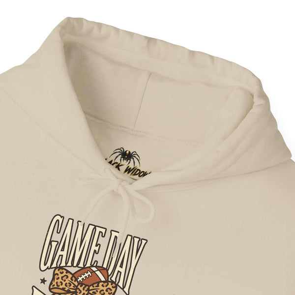 Hoodie — "Game Day Babe" Graphic Hooded Sweatshirt (Black Widow Performance)