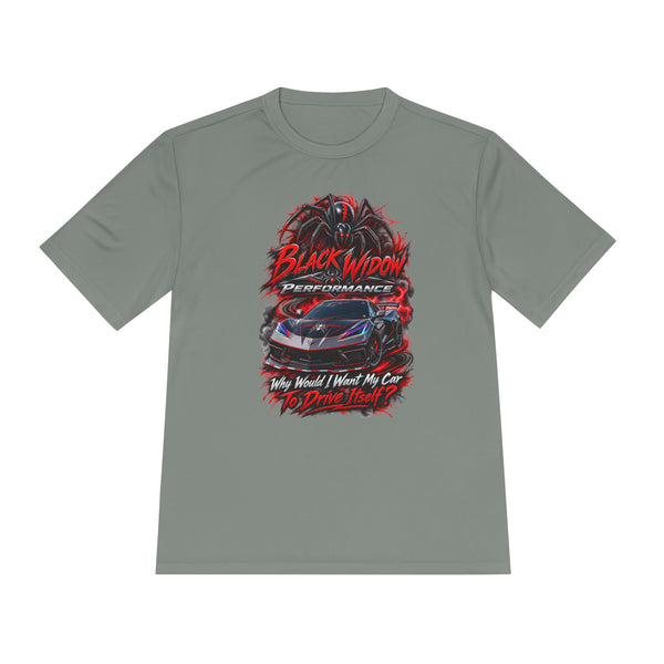 Corvette Performance Tee — Black Widow Racing Graphic