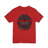 Black Veteran Corvette C8 Tee with Black Widow Performance graphic on black Bella+Canvas 3001 cotton shirt