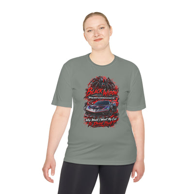 Corvette Performance Tee — Black Widow Racing Graphic