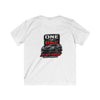 Black Kids C8 Corvette One of One Black Widow Tee with sleek sports car design