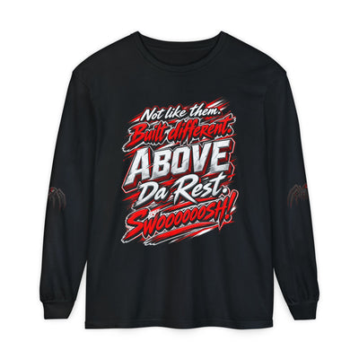 "Above Da Rest" Racing Graphic Long Sleeve T-Shirt