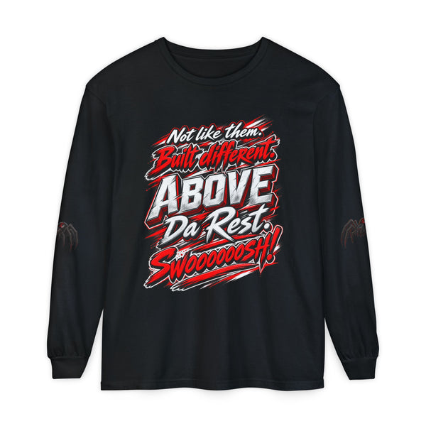 "Above Da Rest" Racing Graphic Long Sleeve T-Shirt