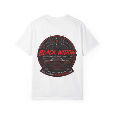 Too Fast To Follow Black Widow Horsepower Sports Car T-Shirt