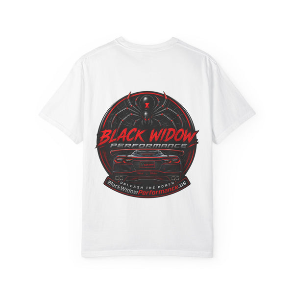 Too Fast To Follow Black Widow Horsepower Sports Car T-Shirt