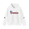Veteran ’Merica Car Flag Hoodie patriotic Corvette pullover with distressed flag car design and kangaroo pocket