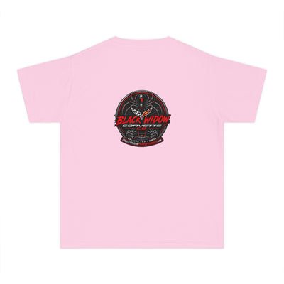 Youth Midweight Tee made of 100% combed ring-spun cotton, soft-washed, classic fit for kids' comfort and agility.