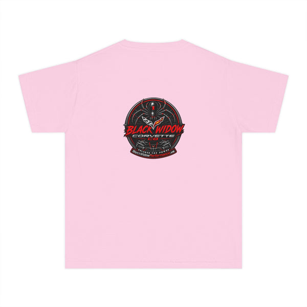 Youth Midweight Tee made of 100% combed ring-spun cotton, soft-washed, classic fit for kids' comfort and agility.