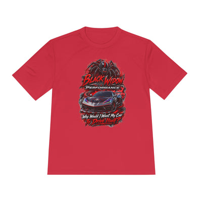 Corvette Performance Tee — Black Widow Racing Graphic