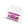 Black Widow Performance Hoodie — Pink Spider Racing Design