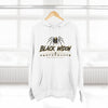 Black Widow Performance Hoodie with spider logo and Game Day Racing graphics on black fleece pullover