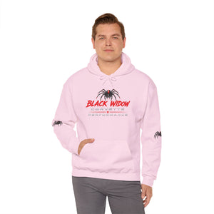 Black Widow Racing Hoodie — Spider Logo Performance Pullover