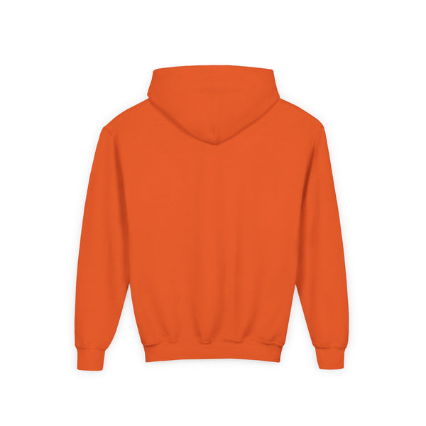Youth Hoodie – "Creepin' Around" Halloween Spider Skull Design
