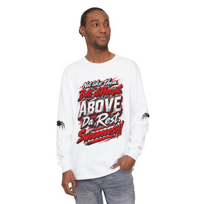 "Above Da Rest" Racing Graphic Long Sleeve T-Shirt