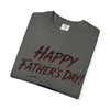 Black Widow Corvette C8 Dad T-Shirt with sleek car silhouette design on soft garment-dyed cotton