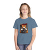 Youth Midweight Tee in soft-washed combed cotton with classic fit for active kids