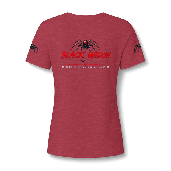 Checking Under The Hood Tee — Women's V-Neck Cat & Sports Car Graphic