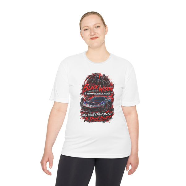 Corvette Performance Tee — Black Widow Racing Graphic