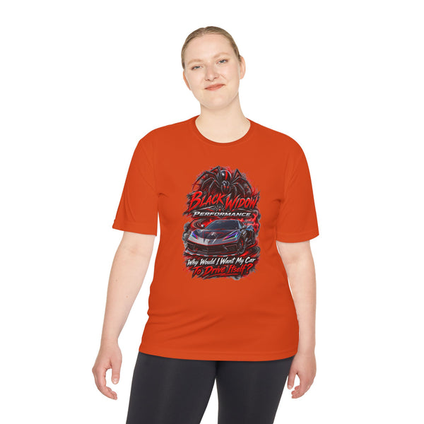Corvette Performance Tee — Black Widow Racing Graphic