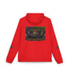 Black Widow Mardi Gras windbreaker jacket with "March Goes Insanity" graphic and pale camo design