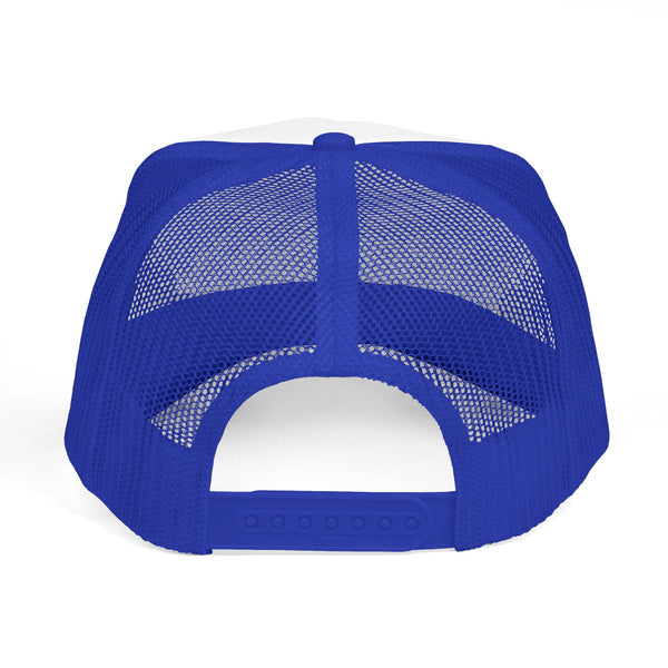 Black Widow Performance Trucker Hat — Retro Skull & Arachnid Mesh Cap