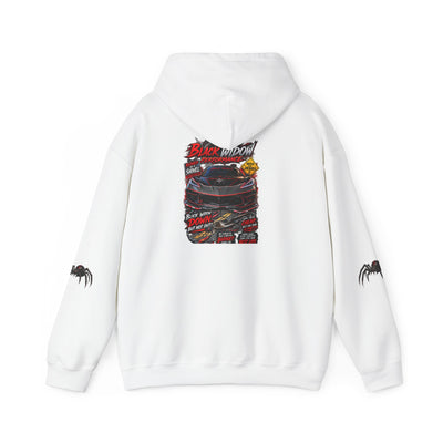 Black Widow Racing Hoodie — Spider Logo Performance Pullover