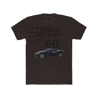Black Widow Corvette C8 60th birthday tee with classic car graphic and comfortable fit