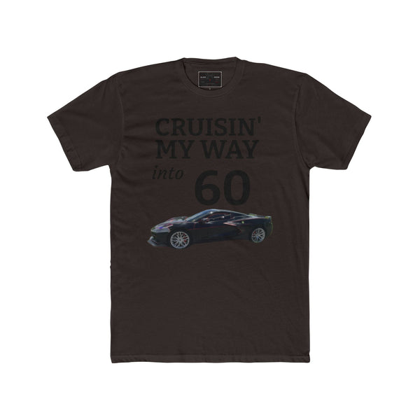 Black Widow Corvette C8 60th birthday tee with classic car graphic and comfortable fit