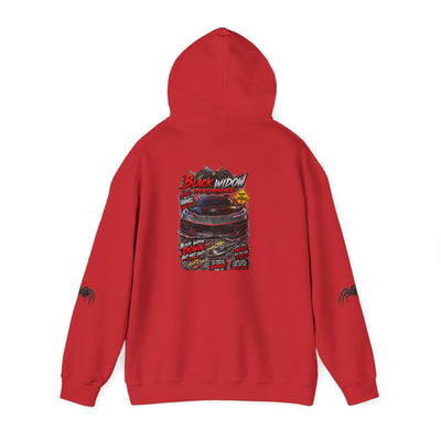Black Widow Racing Hoodie — Spider Logo Performance Pullover