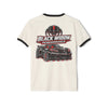 Black Widow Performance unisex cotton ringer t-shirt with contrasting collar and sleeves, classic fit, lightweight fabric