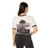 Black Widow Performance unisex cotton ringer t-shirt with classic fit and contrasting collar and sleeve binding