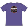 Women's fitted pink Cowgirl graphic tee with cowboy boot and hat design