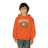 Youth Hoodie – "Creepin' Around" Halloween Spider Skull Design