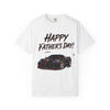 Black Widow Corvette C8 Dad T-shirt in soft black cotton with sleek car design