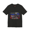 Black Veteran Corvette C8 Tee with Black Widow Performance graphic on breathable cotton shirt