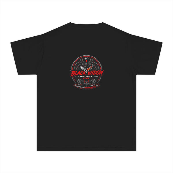 Youth Midweight Tee made of 100% combed ring-spun cotton with classic fit for active kids