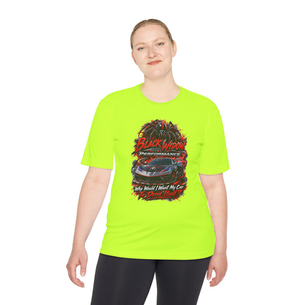 Corvette Performance Tee — Black Widow Racing Graphic
