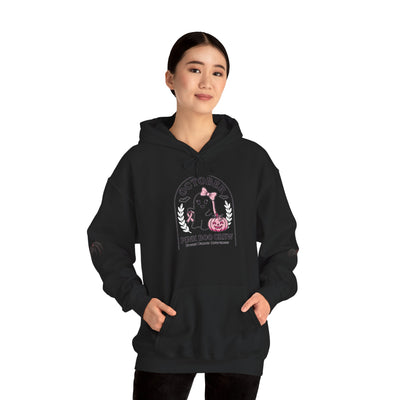 Halloween Ghost Hoodie — "October Pink Boo Crew" Graphic Pullover