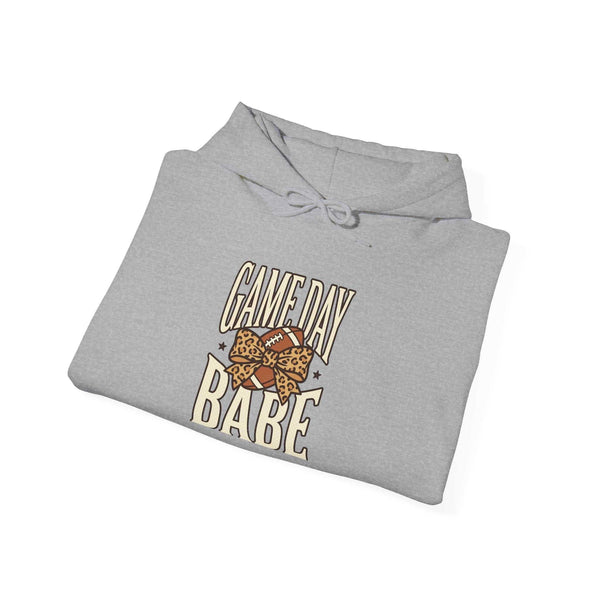 Hoodie — "Game Day Babe" Graphic Hooded Sweatshirt (Black Widow Performance)