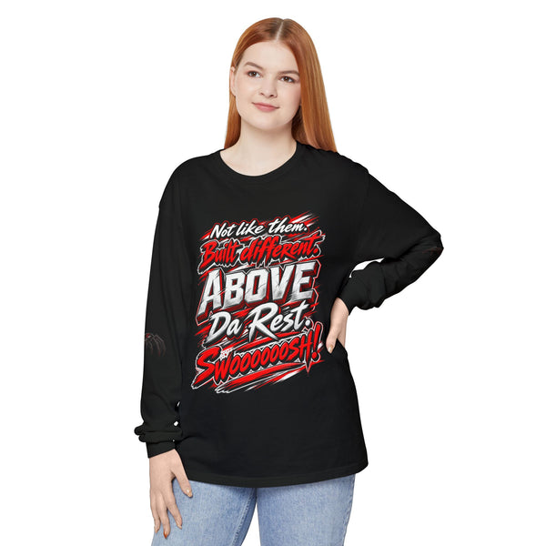 "Above Da Rest" Racing Graphic Long Sleeve T-Shirt