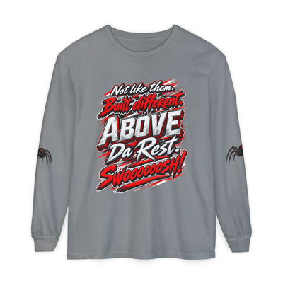 "Above Da Rest" Racing Graphic Long Sleeve T-Shirt