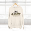 Black Widow Performance Hoodie medium-heavy fleece pullover with kangaroo pocket and spider logo embroidery