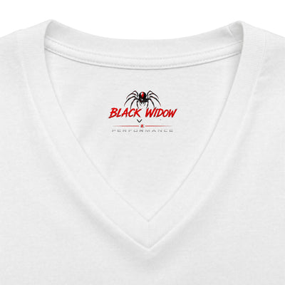 Checking Under The Hood Tee — Women's V-Neck Cat & Sports Car Graphic