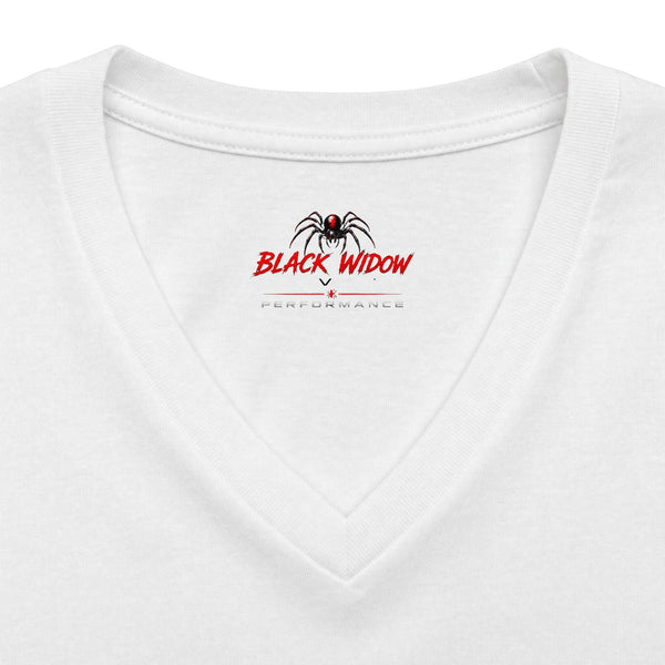 Checking Under The Hood Tee — Women's V-Neck Cat & Sports Car Graphic