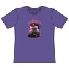 Women's fitted pink Cowgirl graphic tee with cowboy boots and hat design
