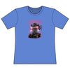 Women's fitted pink Cowgirl graphic tee with cowboy boot and hat design